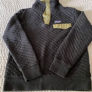 Patagonia organic cotton quilt snap pullover sweatshirt xs